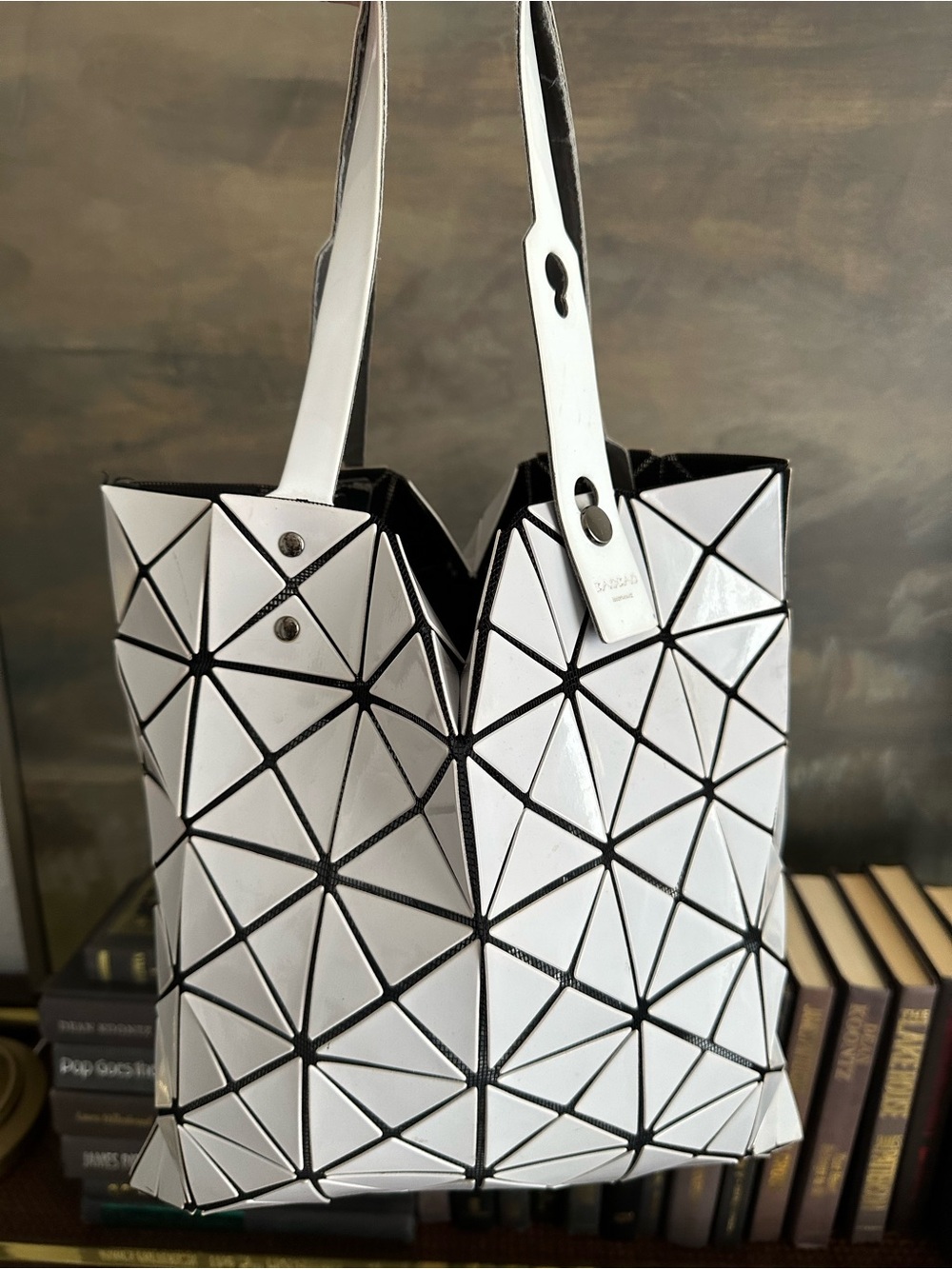 Bao Bao Issey Miyake white & black geometric